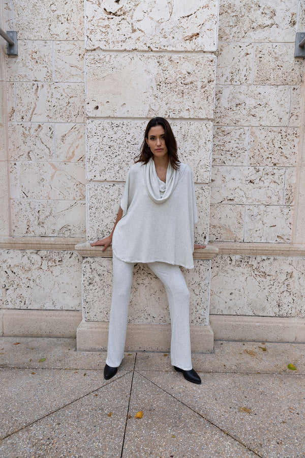 Oatmeal Baby Rib Hoodie Ponch