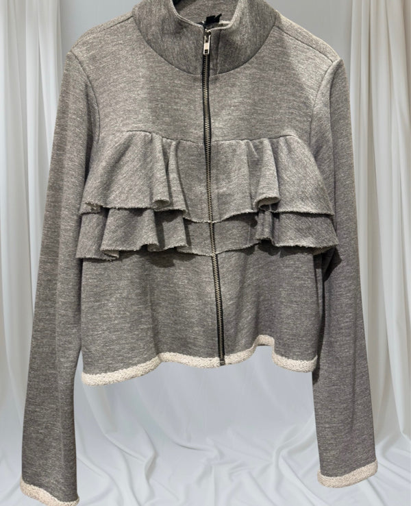 Original Gray Sweatshirt Sport Zipper