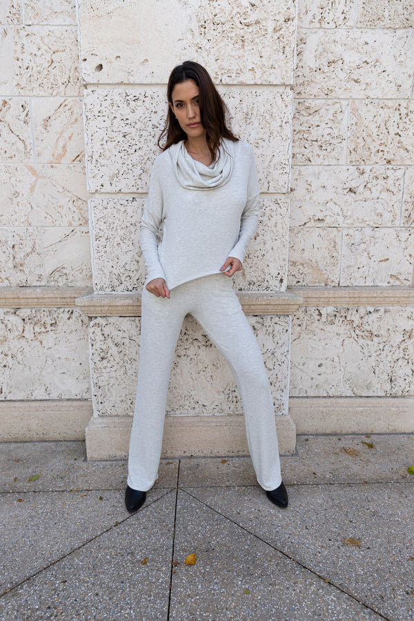 Oatmeal Baby Rib Boot Pant