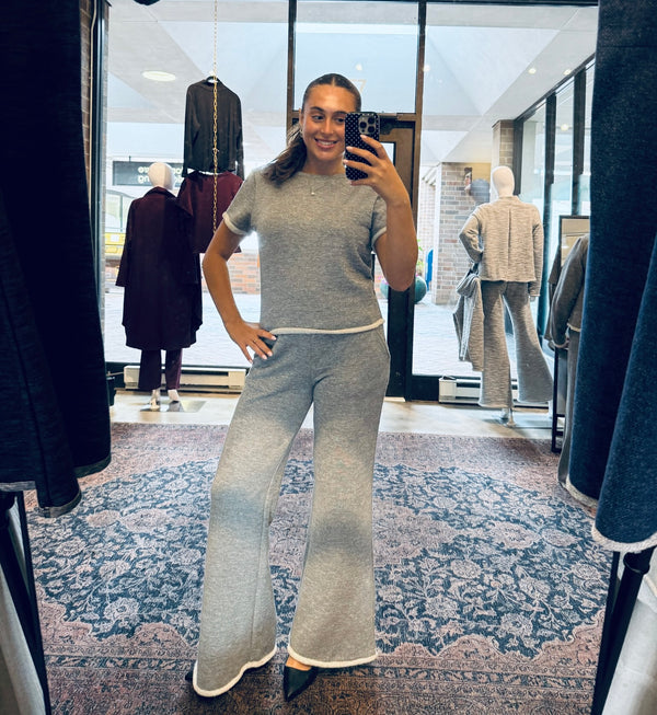 Gray Sweatshirt Ray Tee