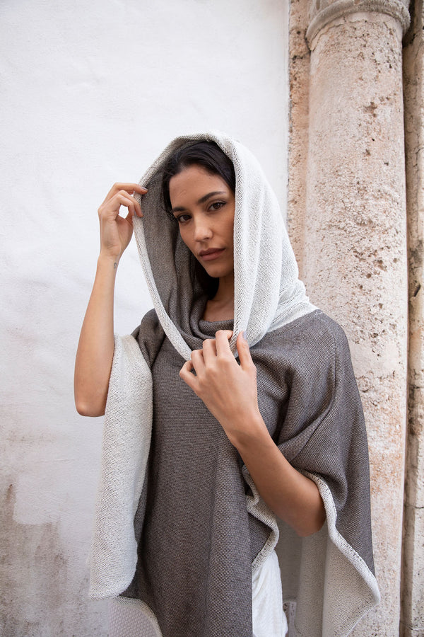 Mocha Tweed Hoodie Ponch