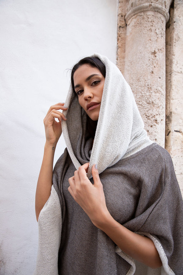 Mocha Tweed Hoodie Ponch