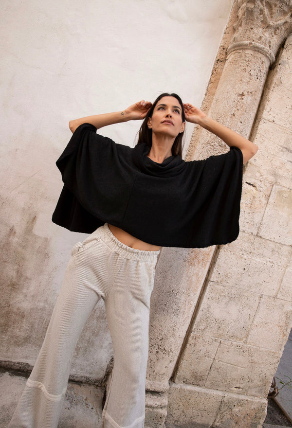 Black Ultra Lux Hoodie Ponch