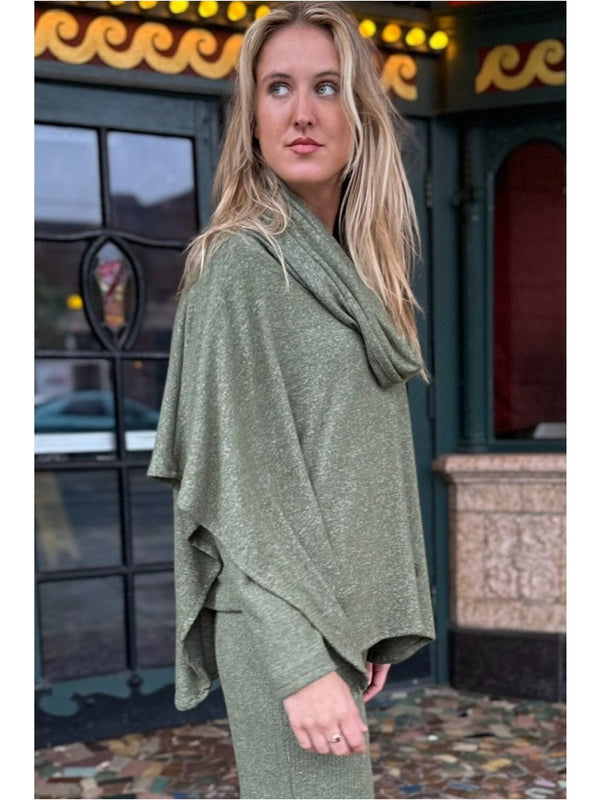 Earthy Olive Hoodie Ponch