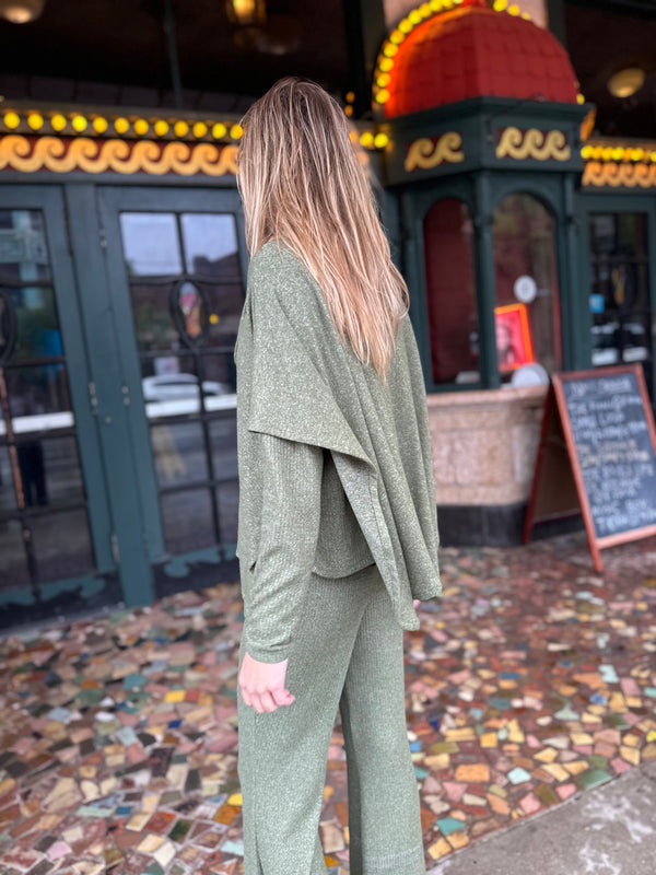 Earthy Olive Hoodie Ponch